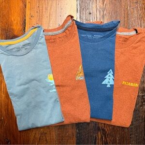 Patagonia Graphic Tee Bundle - Adult XS (3) + S(1)